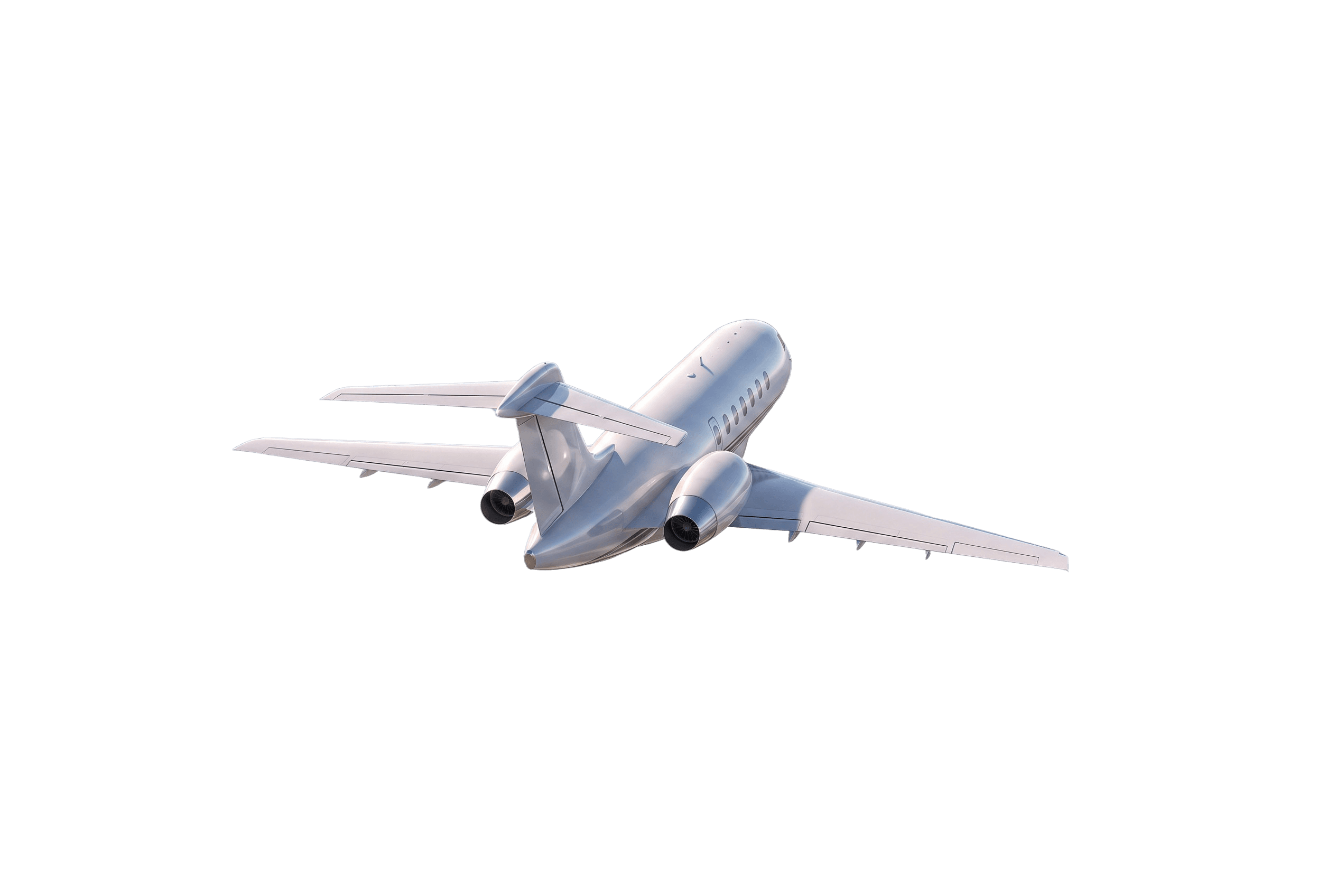 Avião em ascensão
